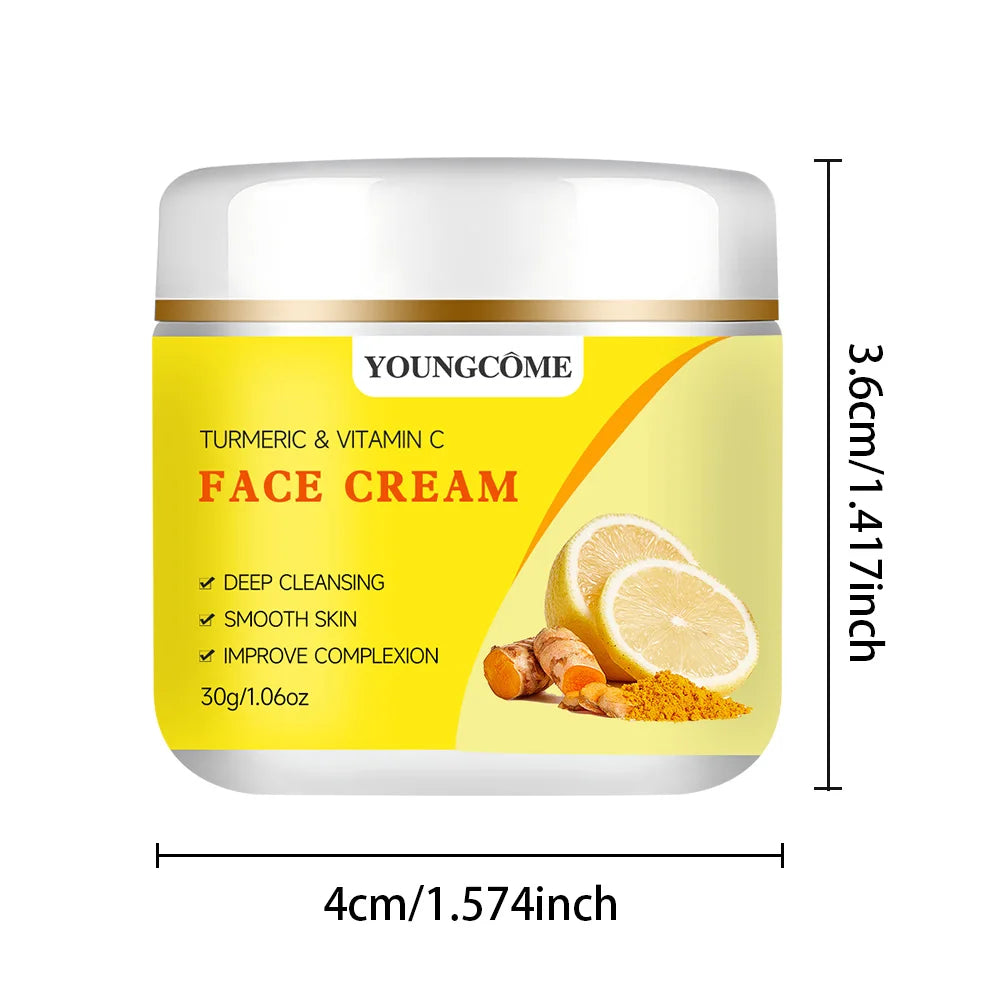 YOUNGCOME Turmeric & Vitamin C Firming Face Cream Face Moisturizer Cream Qst 30G