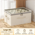 Foldable Cotton Linen Storage Bag – Portable Clothes Organizer Foldable Storage Bag Qme L