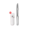 Premium Round Head Tweezers – Eyebrow & Facial Hair Removal Precision Tweezers Qme Silver
