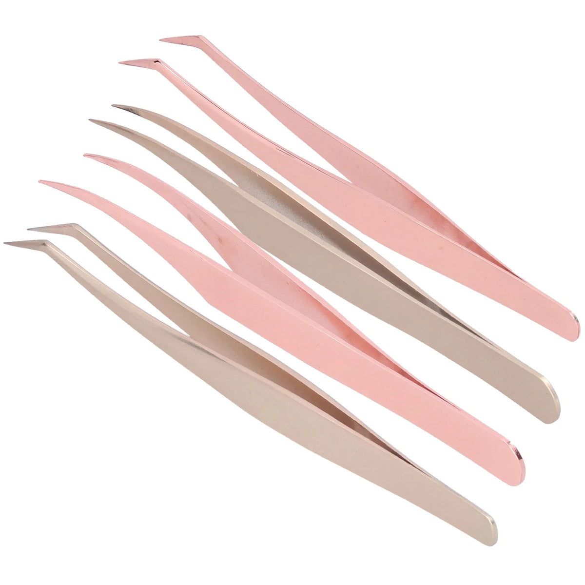 Fine Tip Stainless Steel Eyelash Tweezers | Lash Grafting Tool Eyelash Tweezers Qme