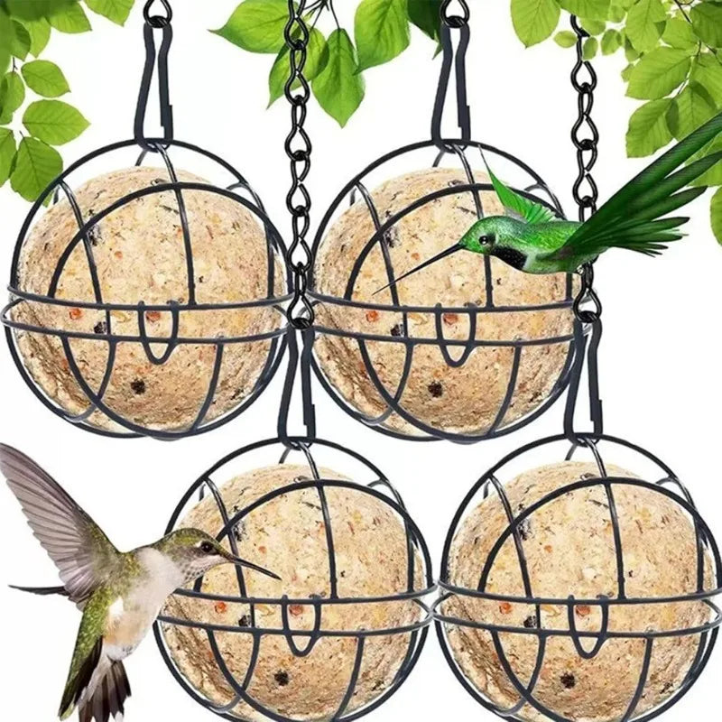 Metal Suet Ball Bird Feeder Hanging Chain – Squirrel Proof Hanging Bird Feeder Qme