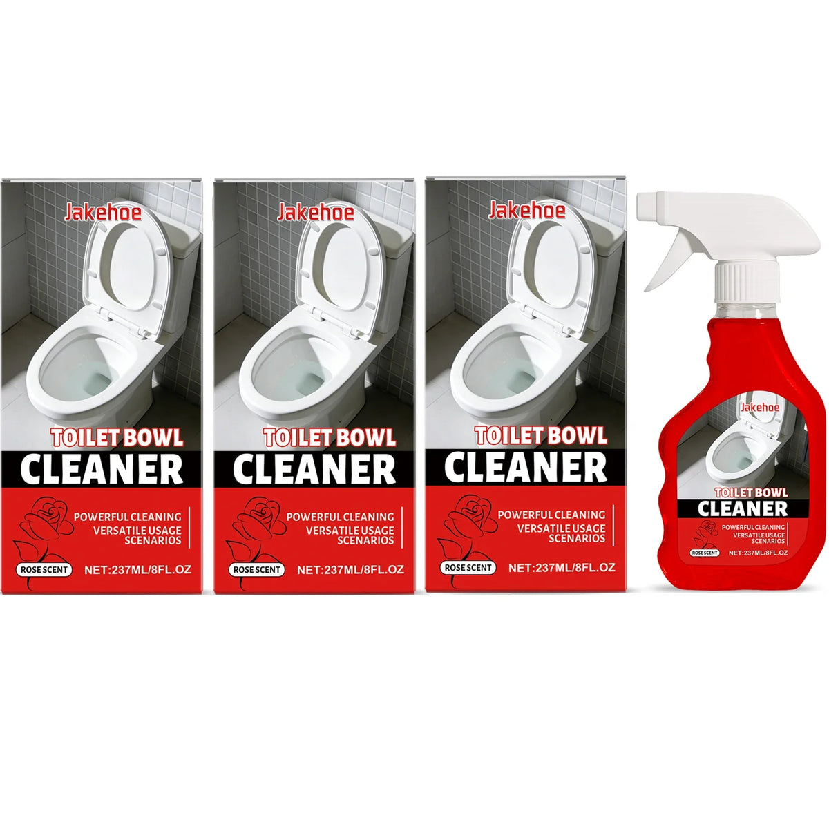 Toilet Bowl Cleaning Spray – Scale Remover & Odor Control Toilet Bowl Cleaner Qme 3 x 237ML Boxed