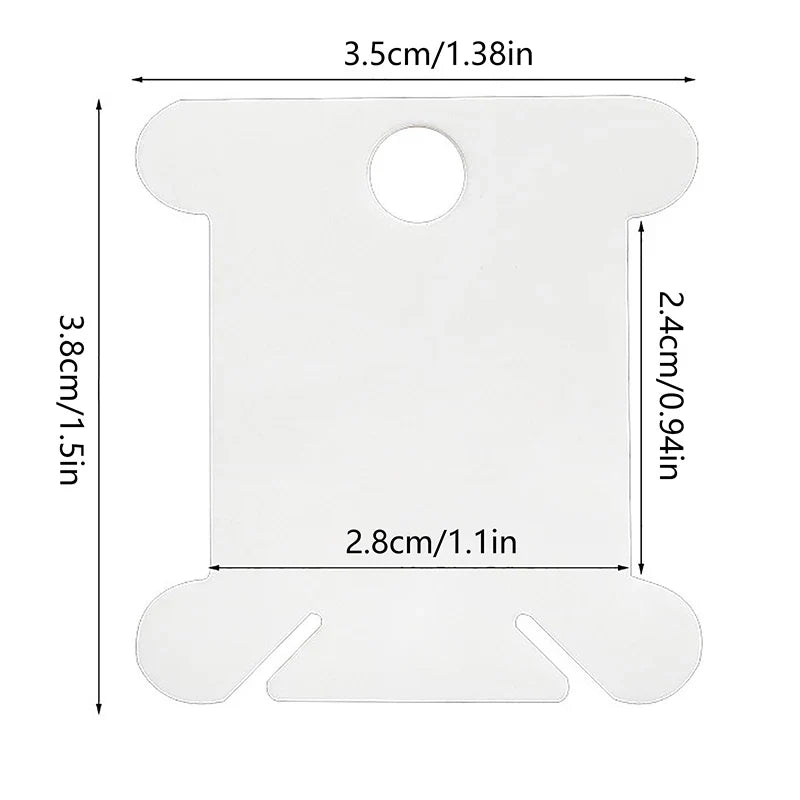 Plastic Floss Bobbins Thread Organizer – Cross Stitch & Embroidery Thread Bobbin Organizer Qme