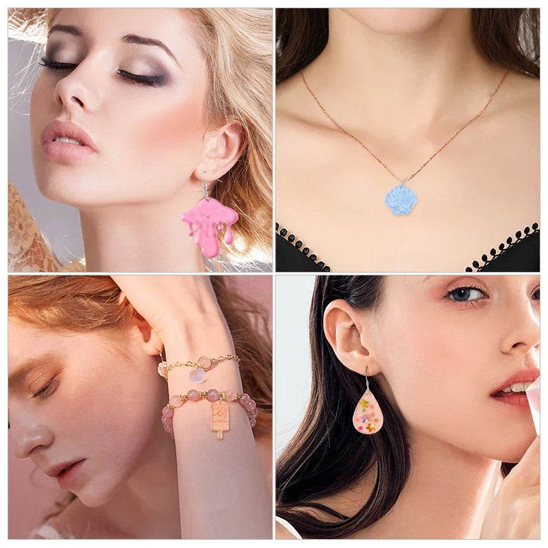 Silicone Resin Molds for DIY Earrings, Pendants & Jewelry Silicone Resin Mold Qme