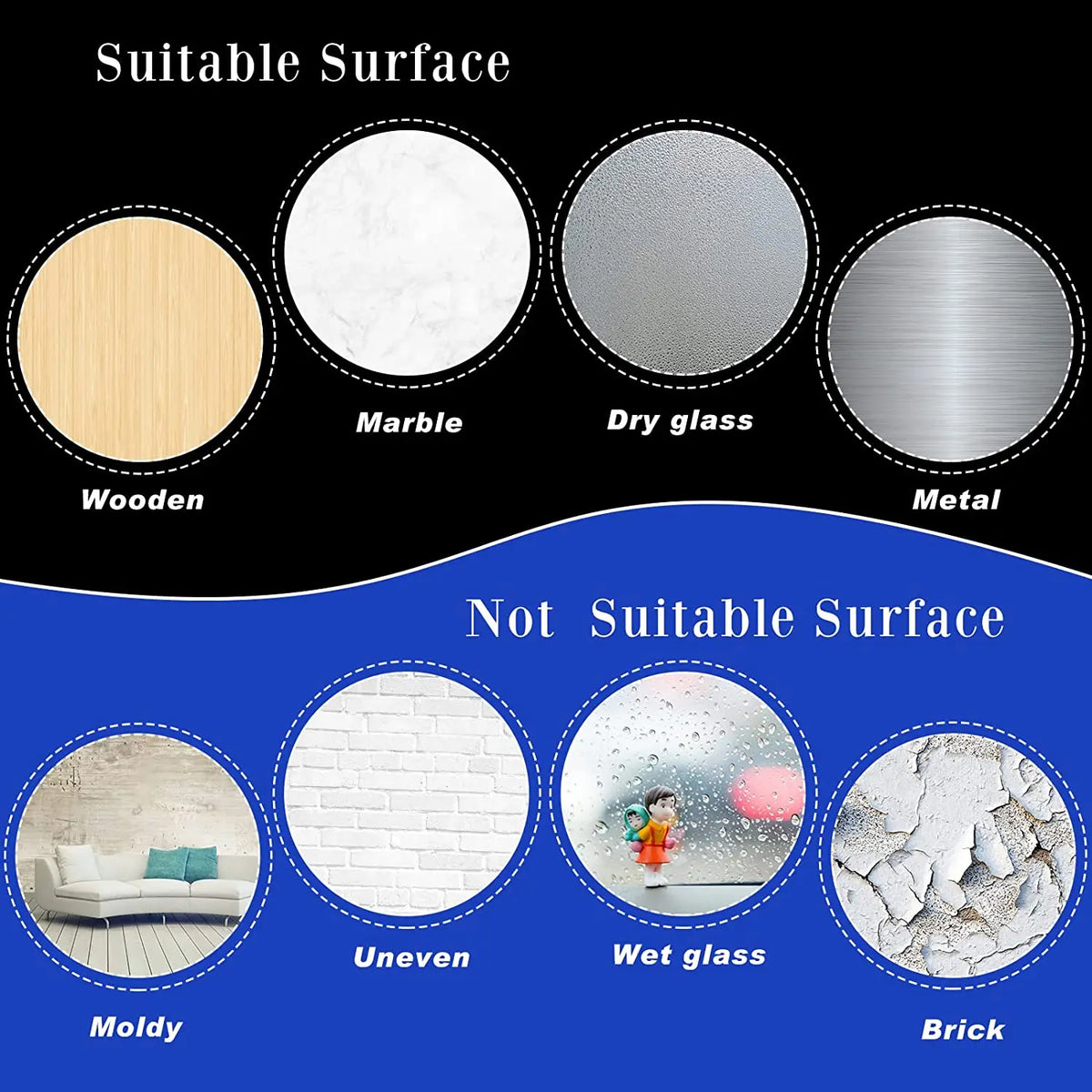 Heavy Duty Double-Sided No-Trace Mounting Tape Squares Mounting Tape Pads Qme