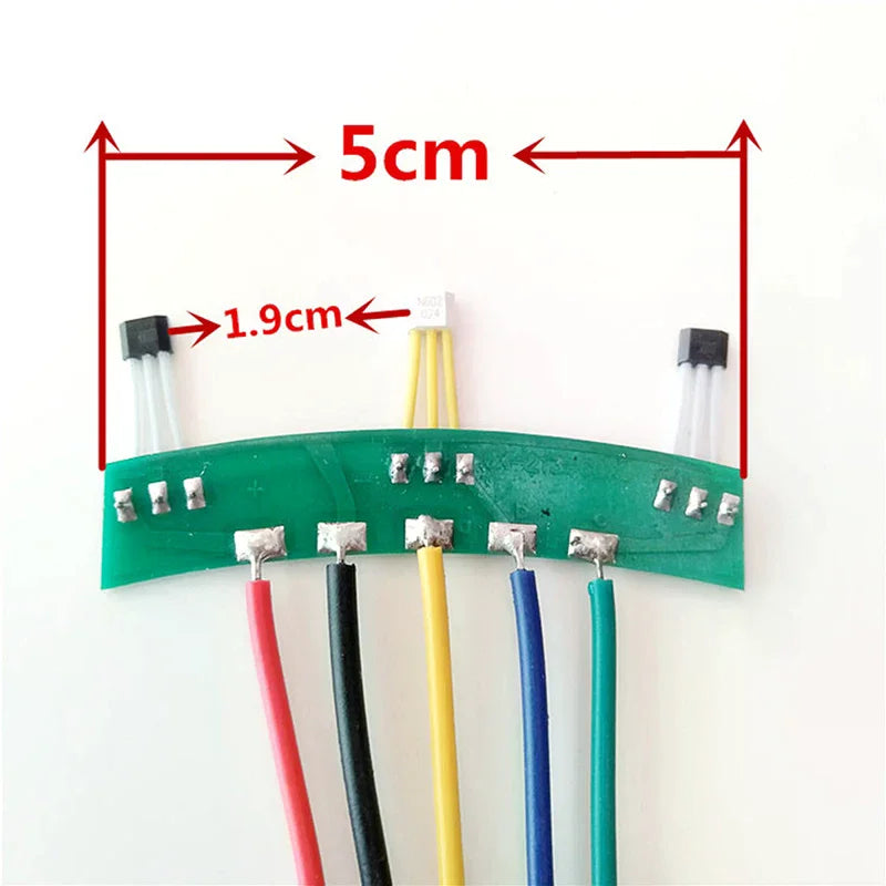 E-Bike Motor Hall Sensor Board Cable 60° | 2-Wheel EV Part Hall Sensor Cable Qme