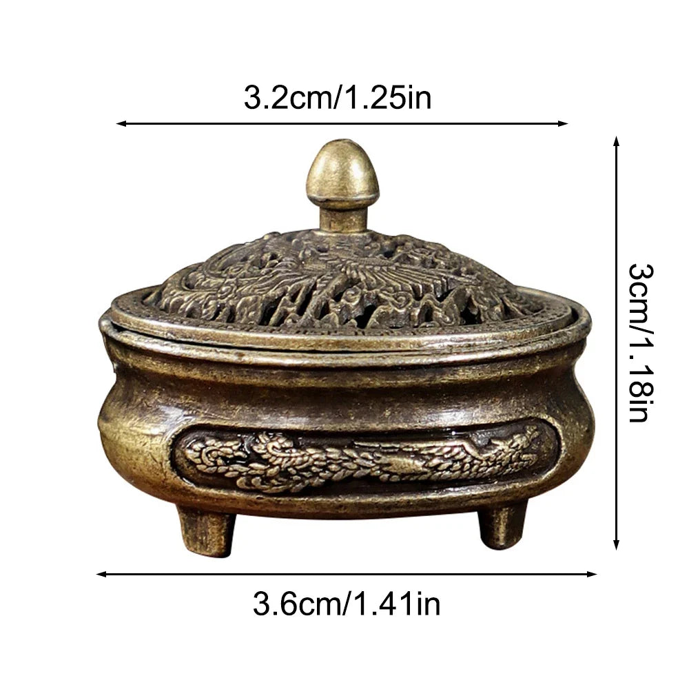 Three-Legged Fingertip Incense Burner | Non-Stick Powder Tray Incense Burner Qme