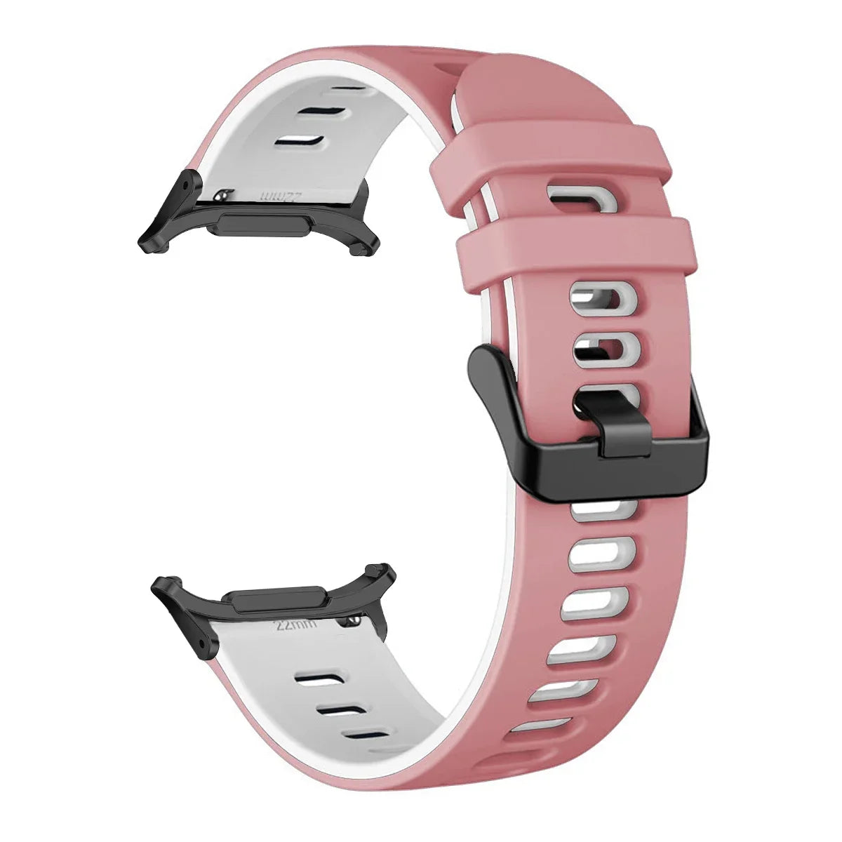 Silicone Sport Band for Samsung Galaxy Watch 7 Ultra | No Gaps Silicone Watch Band Qme Pink White Galaxy Watch 7 Ultra