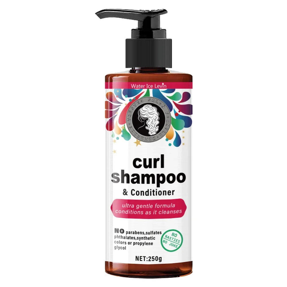 Qme Curly Hair Shampoo & Conditioner – Gentle Moisturizing Shampoo & Conditioner Qme One Bottle