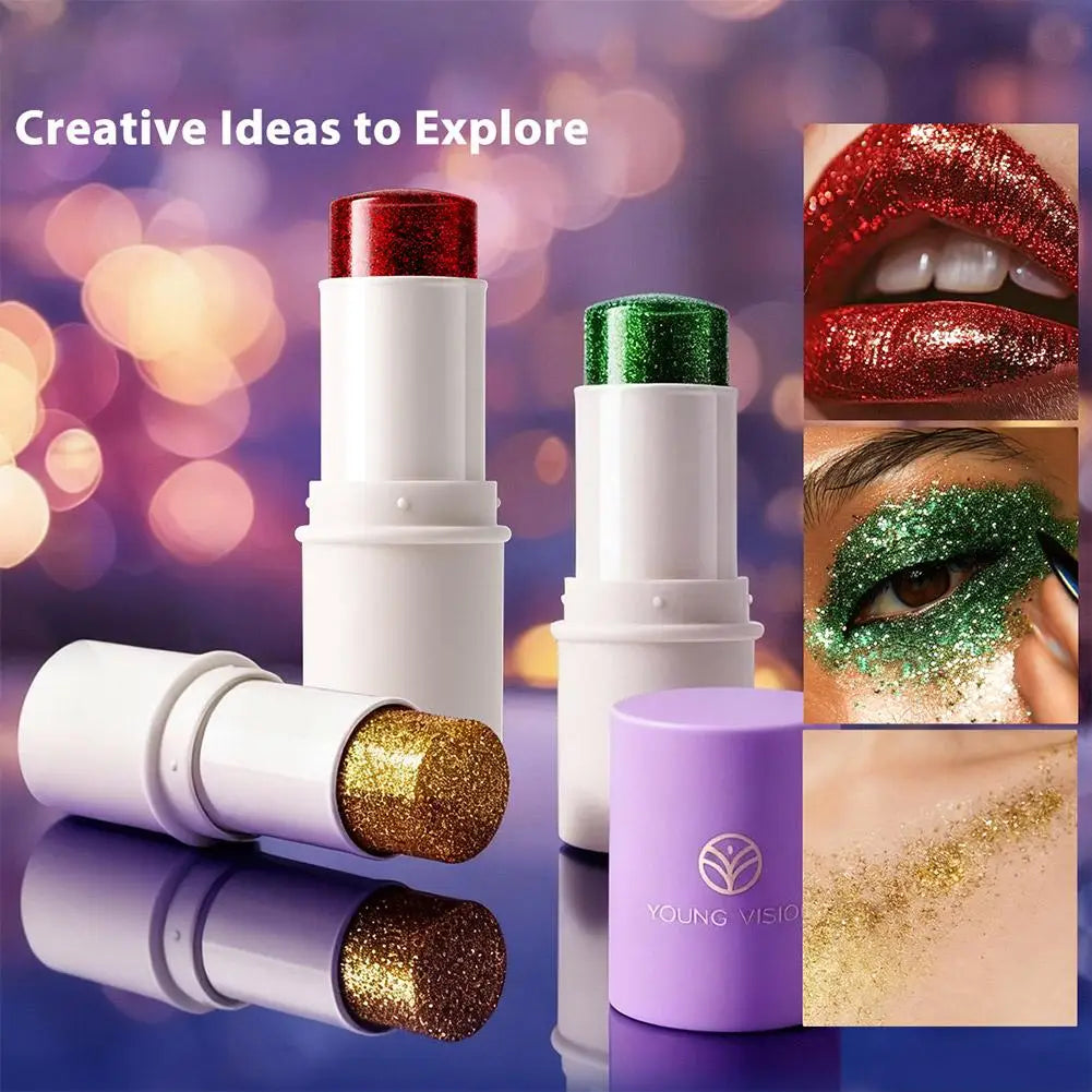 Holographic Sequins Body Glitter Stick – Face, Hair & Body Body Glitter Stick Qme