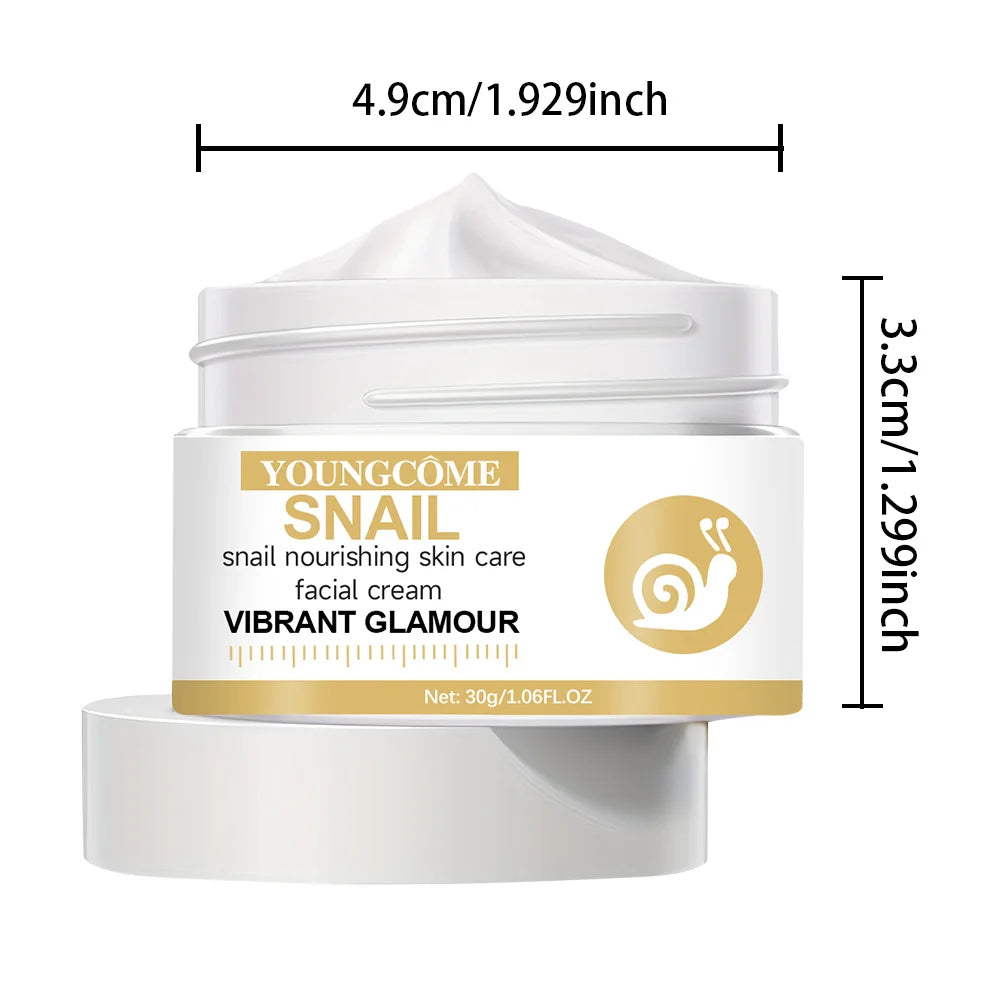 YOUNGCOME Snail Essence Face Cream – Firming & Brightening Snail Essence Face Cream Qst 30G