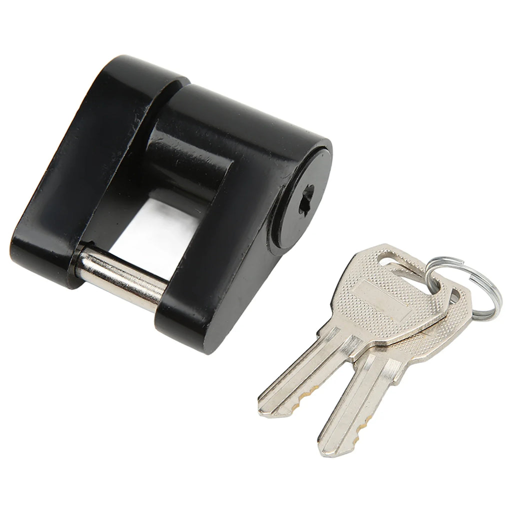 Zinc Alloy Anti-Theft Trailer Hitch Coupler Lock | 2 Keys RV Truck Trailer Hitch Lock Qme