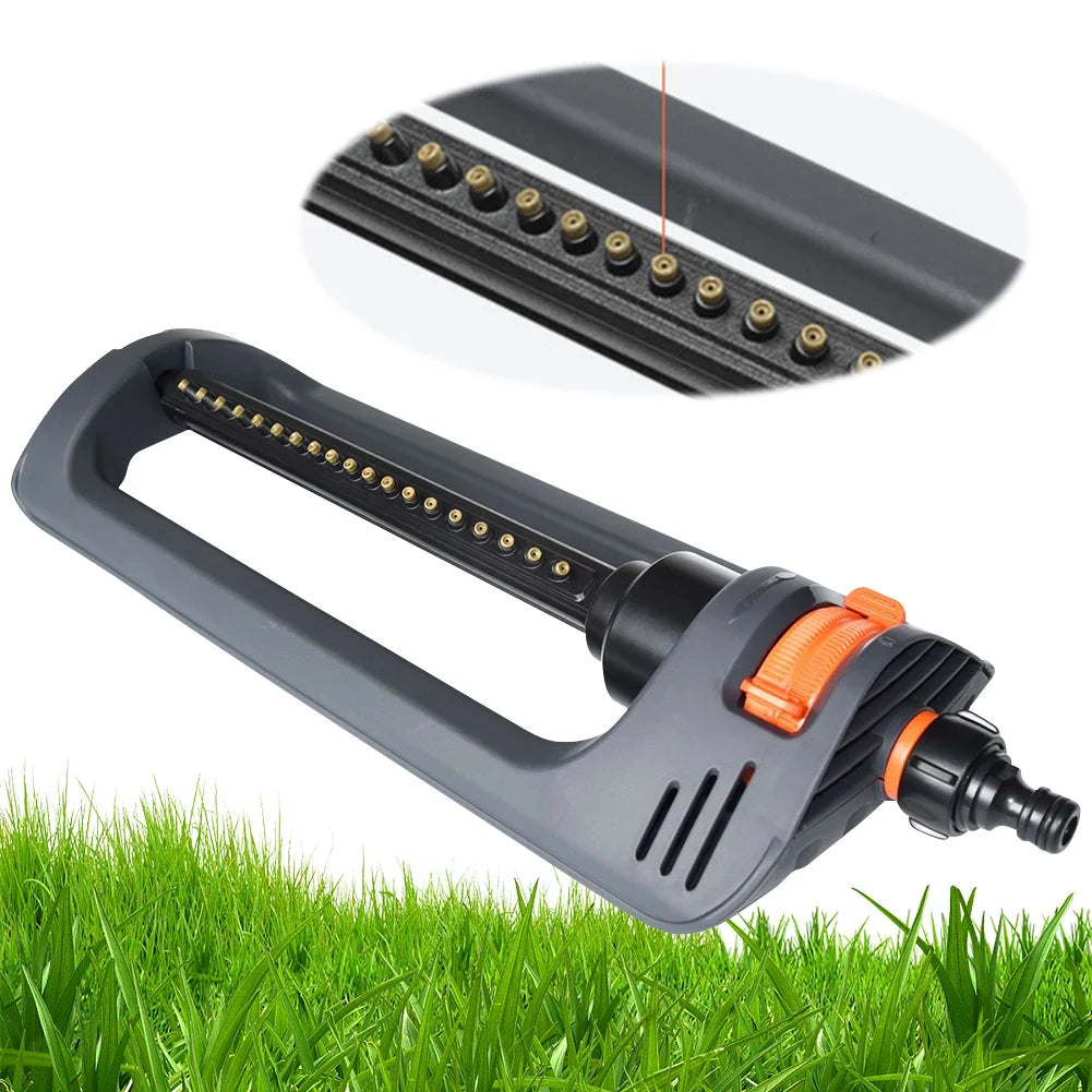 Oscillating Sprinkler 19-Hole Nozzles Lawn Swing Irrigation Oscillating Lawn Sprinkler Qme