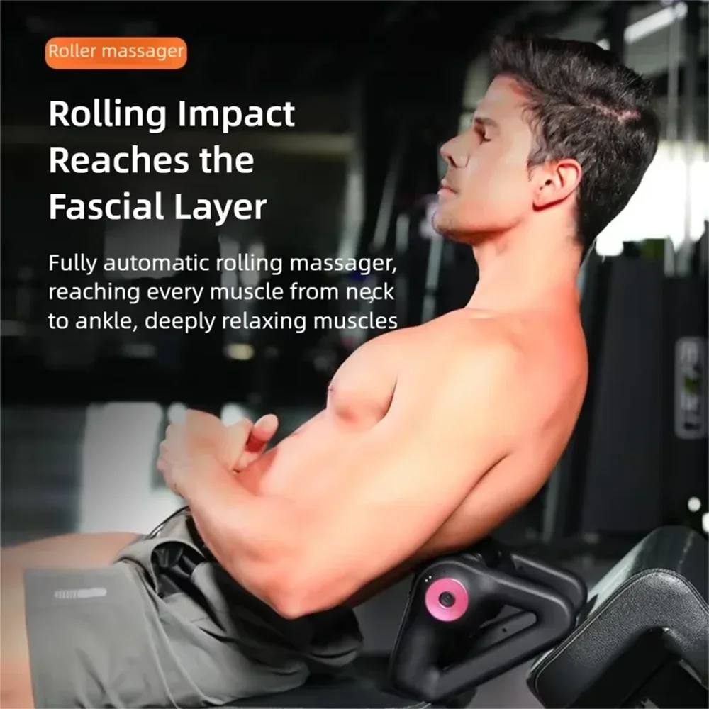 Vilnason Electric Rolling Massager – 5-Speed Yoga Roller Electric Massage Roller Qst