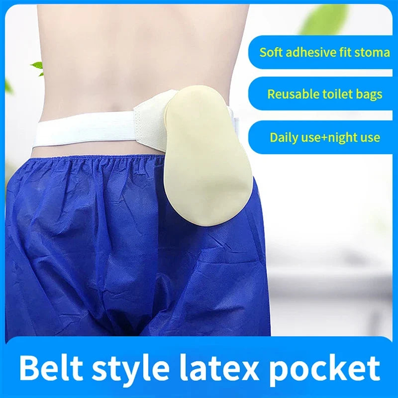 Silicone Ostomy Belt with Drainable Pouch | Colostomy Bag Ostomy Belt & Pouch Qme