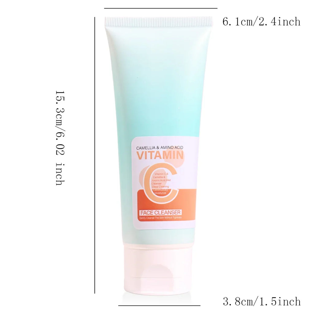 Vitamin C Facial Cleanser with Hyaluronic Acid | Qme Herbal Facial Cleanser Qme