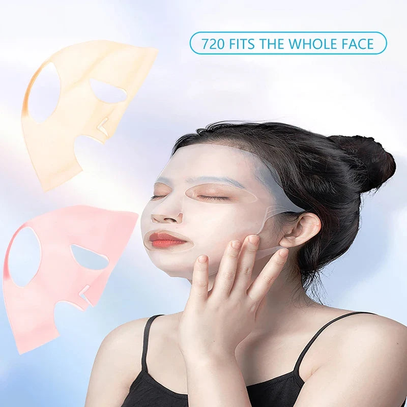 Reusable Silicone Face Mask Cover | Hanging Ear Design Silicone Face Mask Cover Qme