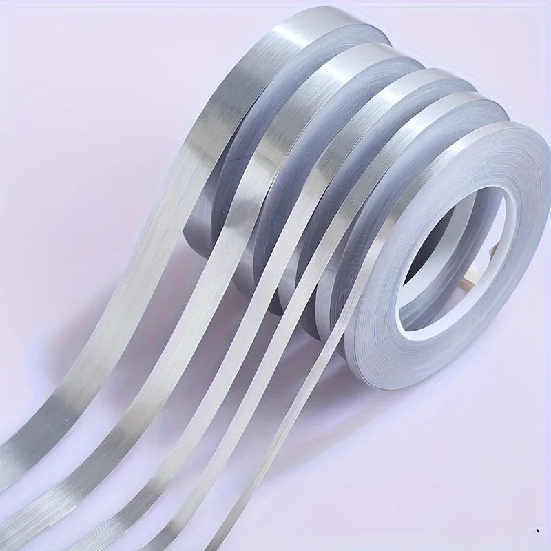 Silver Foil Adhesive Tape – Waterproof Tile Gap Sealing Strip Foil Adhesive Tape Qme 1 Roll 5MMx50M
