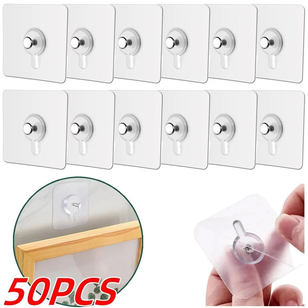Adhesive Wall Hooks No-Drill Stainless Steel – 5 Pack Adhesive Wall Hooks Qme