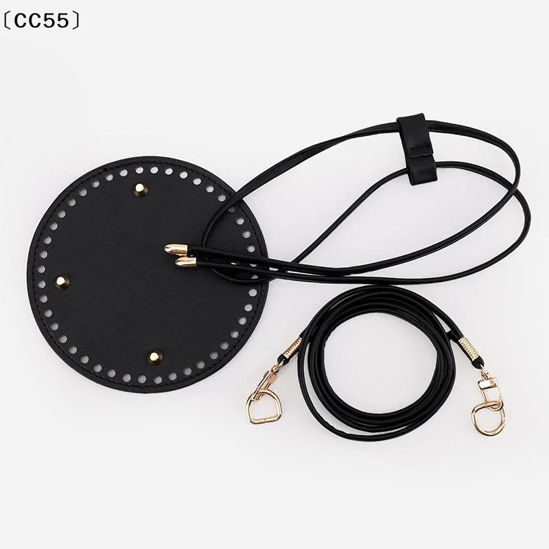 PU Leather Bucket Bag Base Set – DIY Crochet Bag Accessories Bag Making Kit Qst