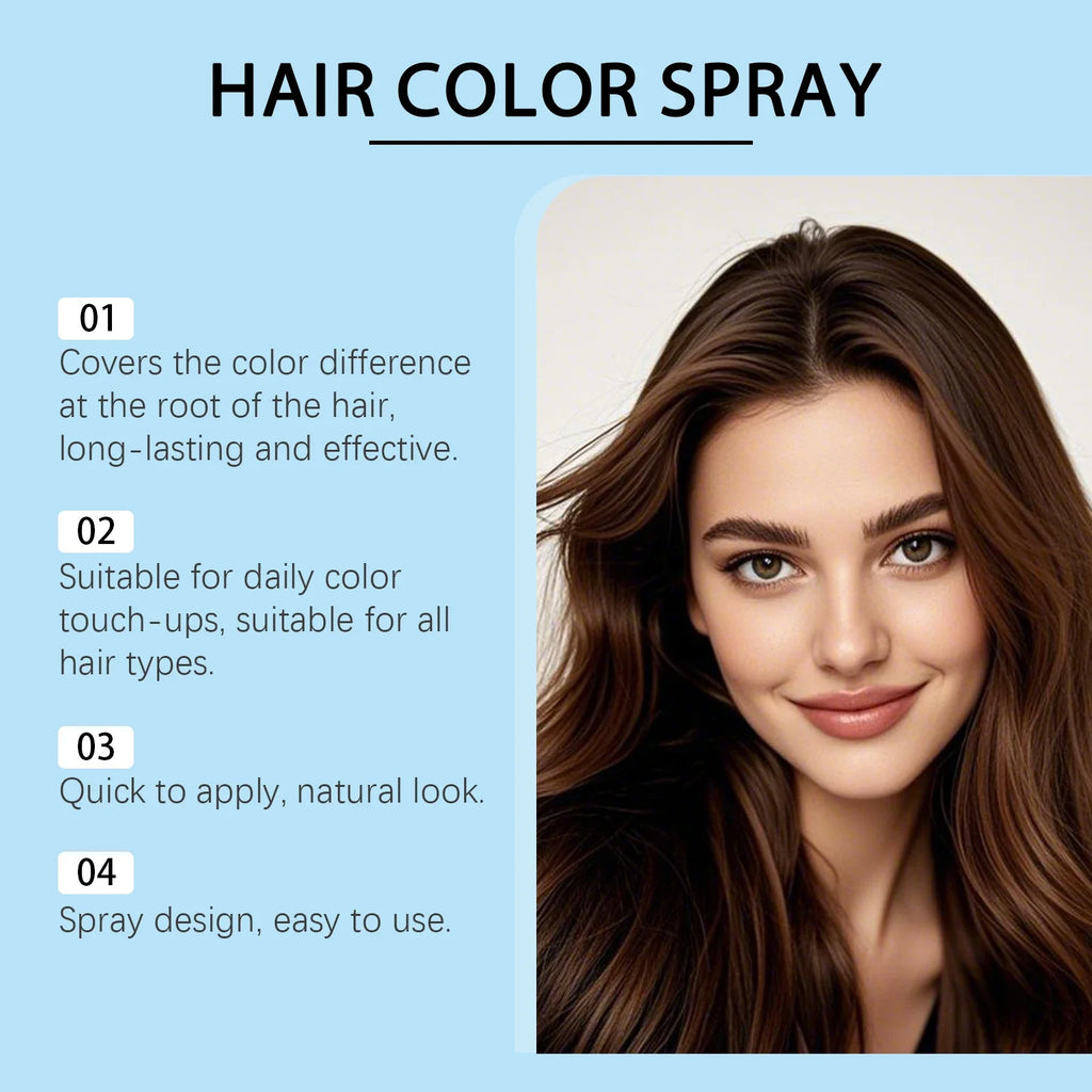 Temporary Hair Color Root Touch-Up Spray | 4 Shades Root Touch-Up Spray Qme