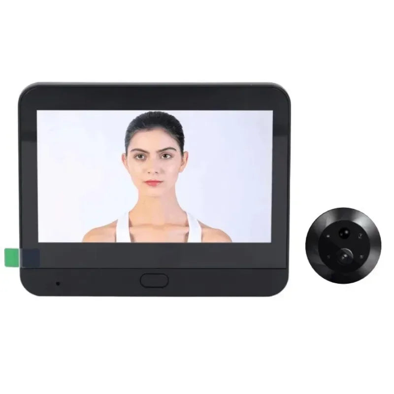 WiFi Door Peephole Viewer 4.3" IPS Screen & Wireless Doorbell WiFi Peephole Camera Qme