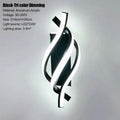 Modern LED Line Wall Lamp – Bedroom, Corridor & Home Décor LED Wall Sconce Qme black LED 3 Color