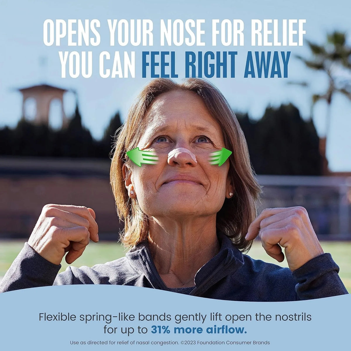 Extra Strength Tan Nasal Strips – Drug-Free Breathing Support Nasal Breathing Strips Qme
