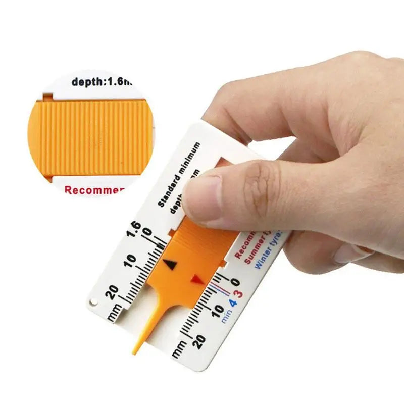 Tire Tread Depth Gauge Caliper 0–20mm – Car & Truck Tool Tire Depth Gauge Qst