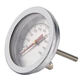 Stainless Steel Oven Thermometer – BBQ & Baking Dial Gauge Oven Thermometer Qst Silver