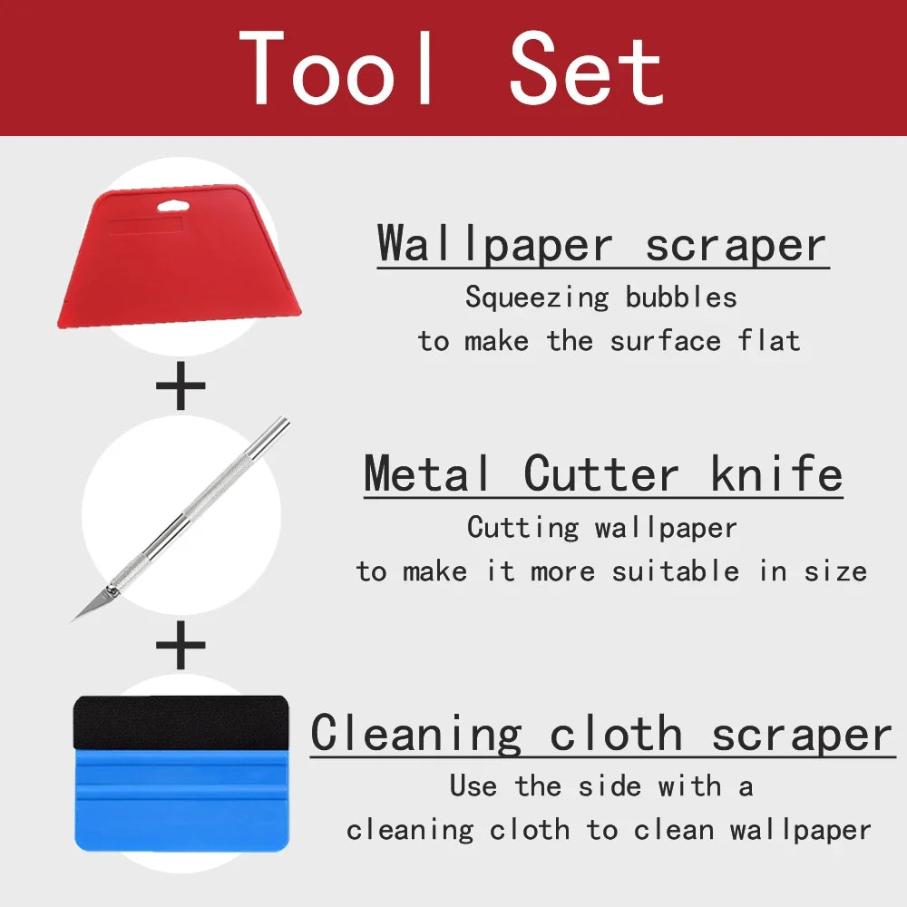 Modern Waterproof Oil-Proof Decorative Wall Stickers – PVC Decorative Wall Sticker Qme tool set tool set