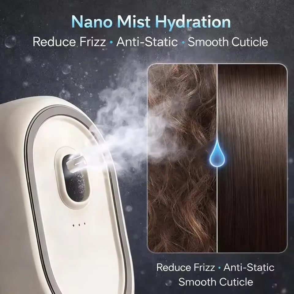 Vilnason Electric Spray Hair Brush – Anti-Frizz Mist Comb Electric Hair Brush Qst