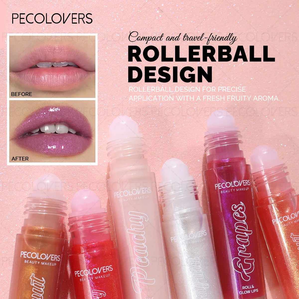 Vibrant Colors Lip Glaze Gloss – Moisturizing Long-Lasting Balm Lip Glaze Gloss Qme