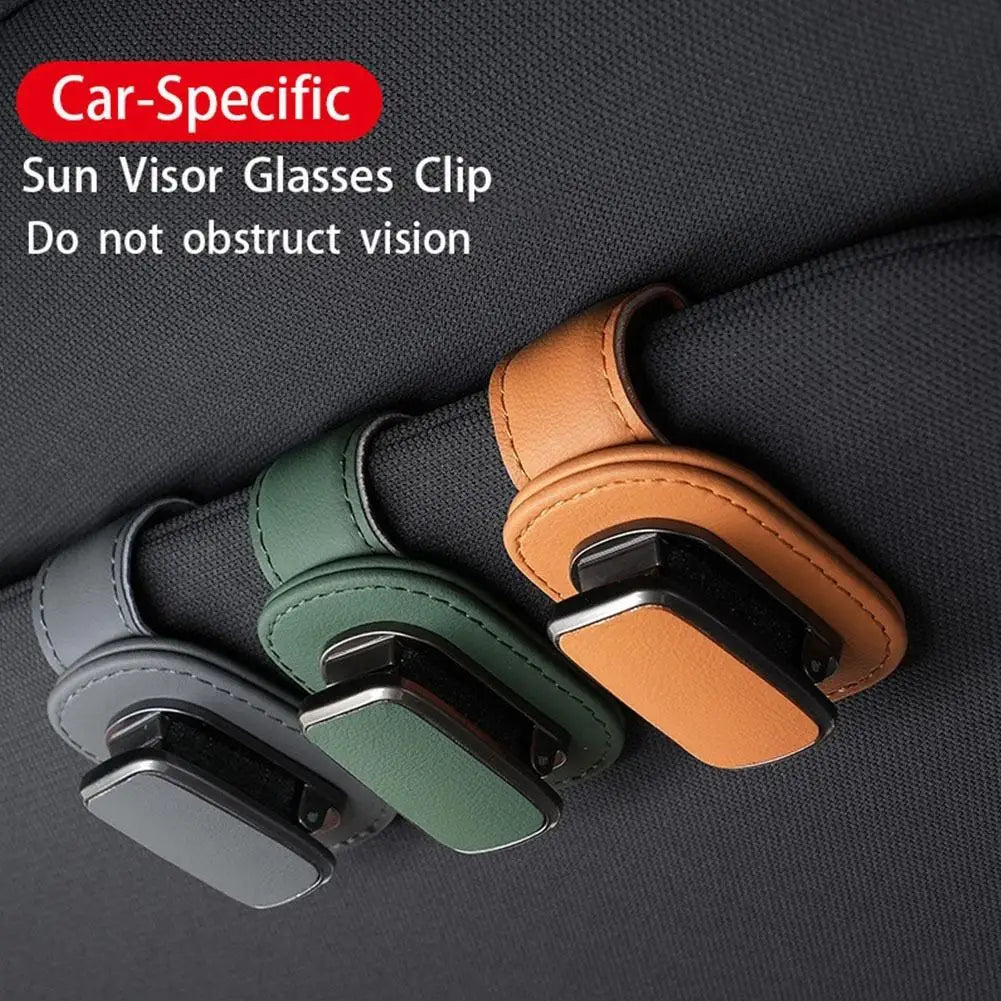 Car Sun Visor Sunglass Holder Clip | Auto Eyeglass Organizer Visor Sunglass Holder Qme