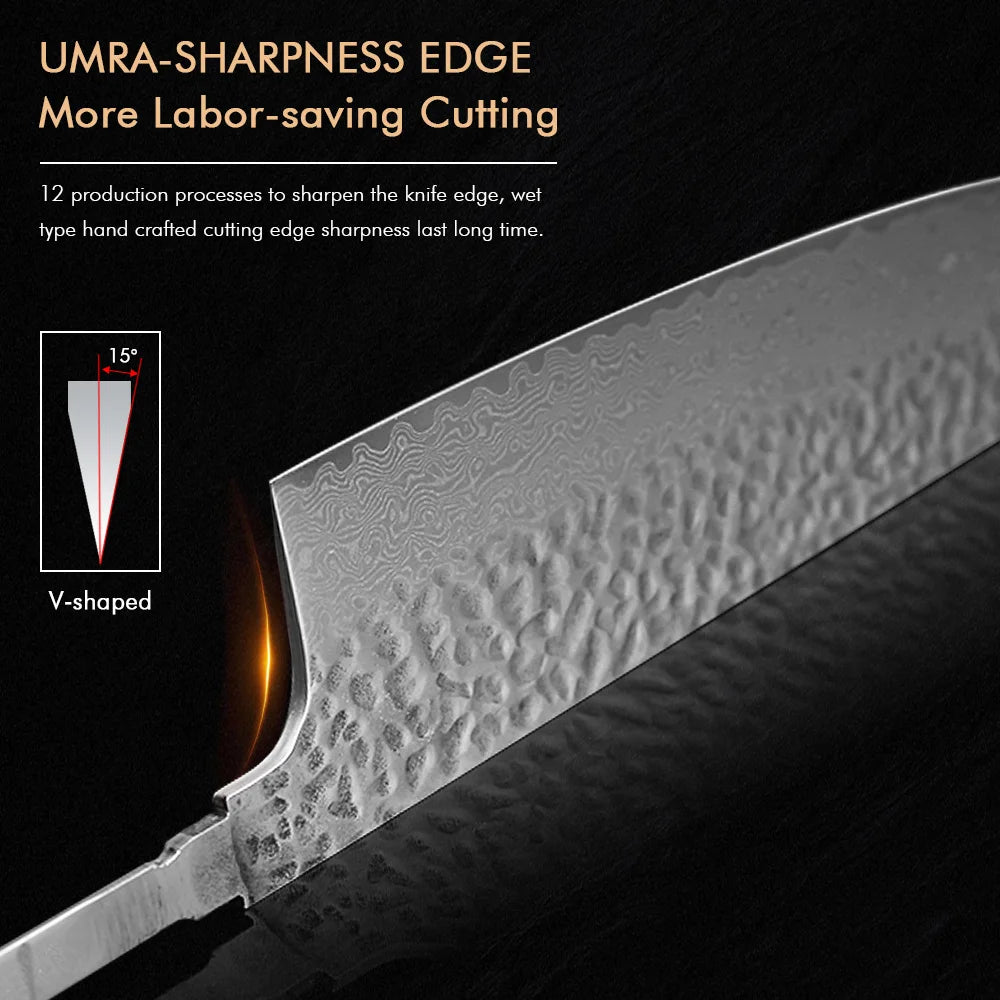 TURWHO Damascus VG10 Knife Blank Blade – DIY Kitchen Knife Knife Blank Blade Qst