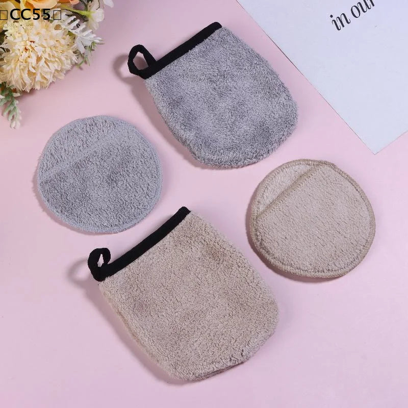 Reusable Microfiber Makeup Remover Cleansing Gloves Cleansing Gloves Qst