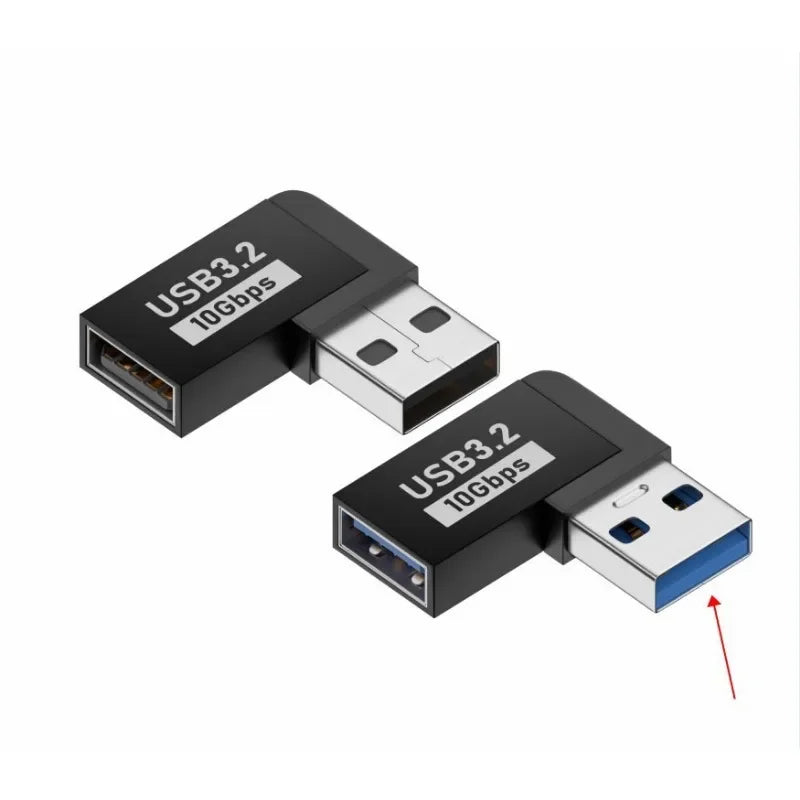 90 Degree USB 3.0 Right Angle Adapter – Upward Male to Female USB Angle Adapter Qme