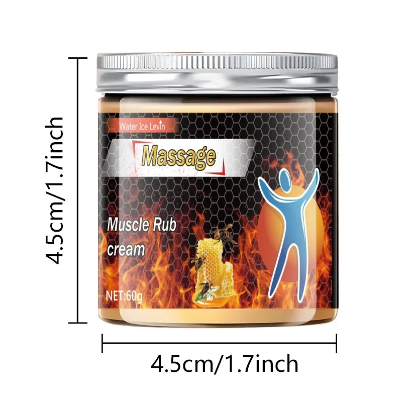 Bee Venom Moisturizing Muscle Rub Cream for Athletes 60g Massage Rub Cream Qme