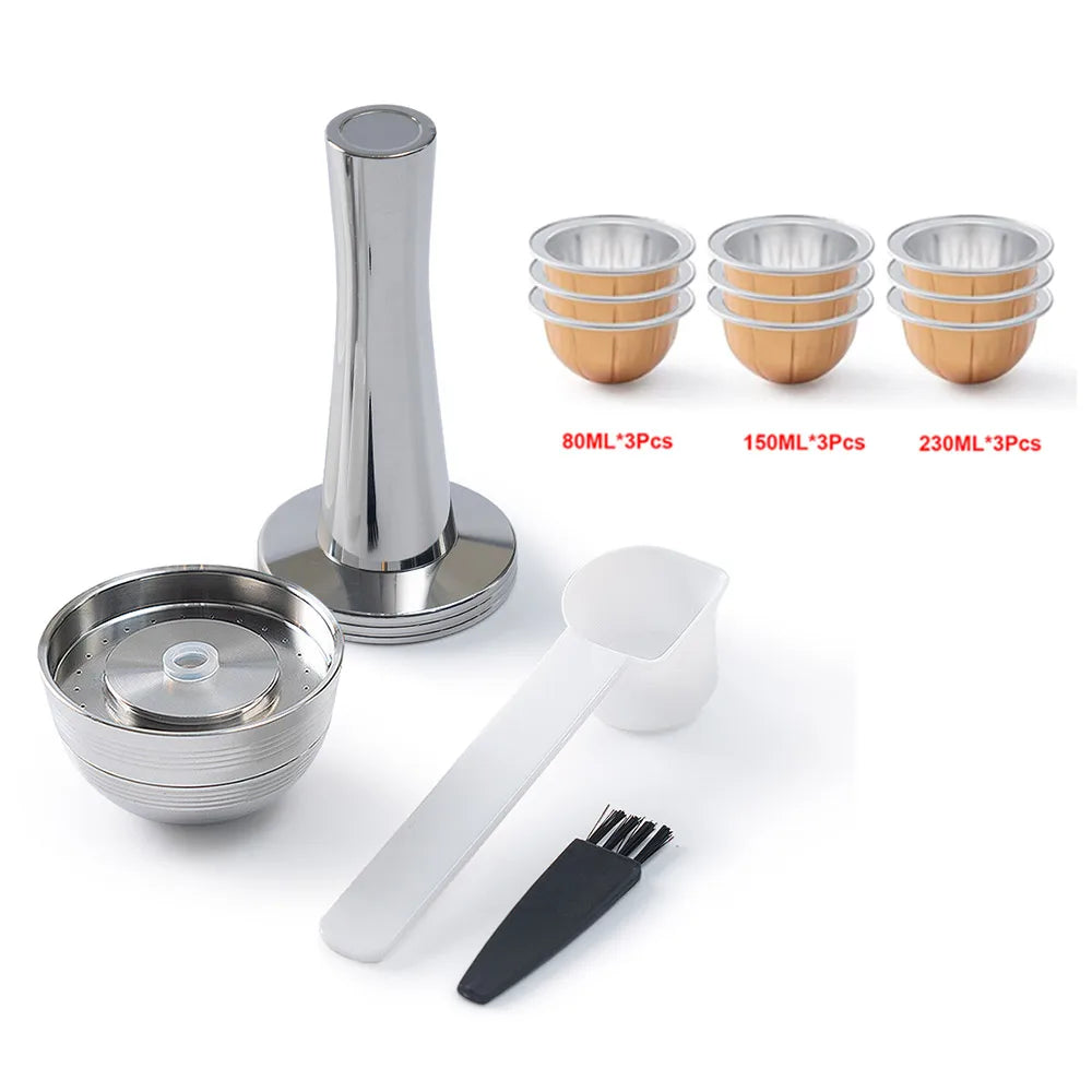 Reusable Stainless Steel Coffee Pods for Nespresso Vertuo Next Reusable Coffee Capsule Qst As picture 4