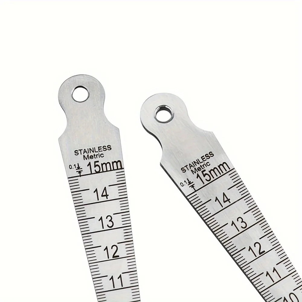 Stainless Steel Taper Gauge Wedge Feeler – Gap & Hole Measure Taper Feeler Gauge Qme