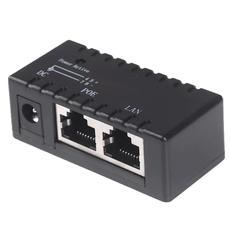 Passive PoE Injector for IP Camera, VoIP & AP – 12V 48V PoE Network Injector Qme