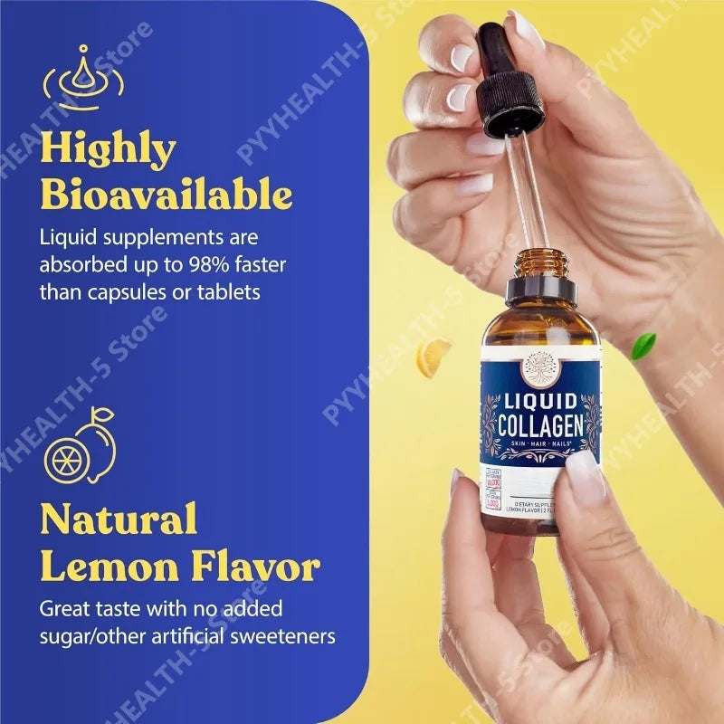Liquid Collagen with Biotin 30,000mcg – Hair, Skin & Nails Liquid Collagen Supplement Qst