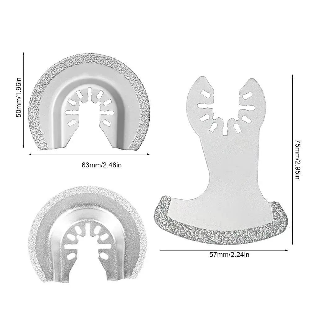 Diamond Oscillating Saw Blades for Tile, Cement & Stone Oscillating Saw Blades Qme