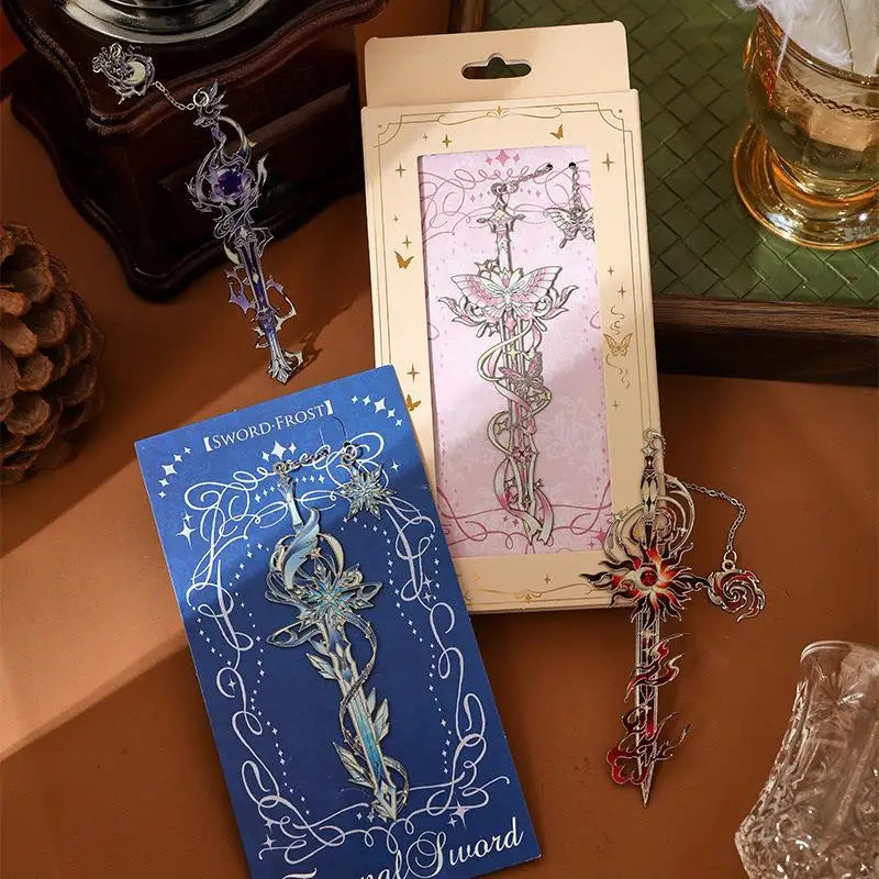 Enamel Anime Metal Bookmark | Fantasy Book Lover Gift Enamel Metal Bookmark Qme