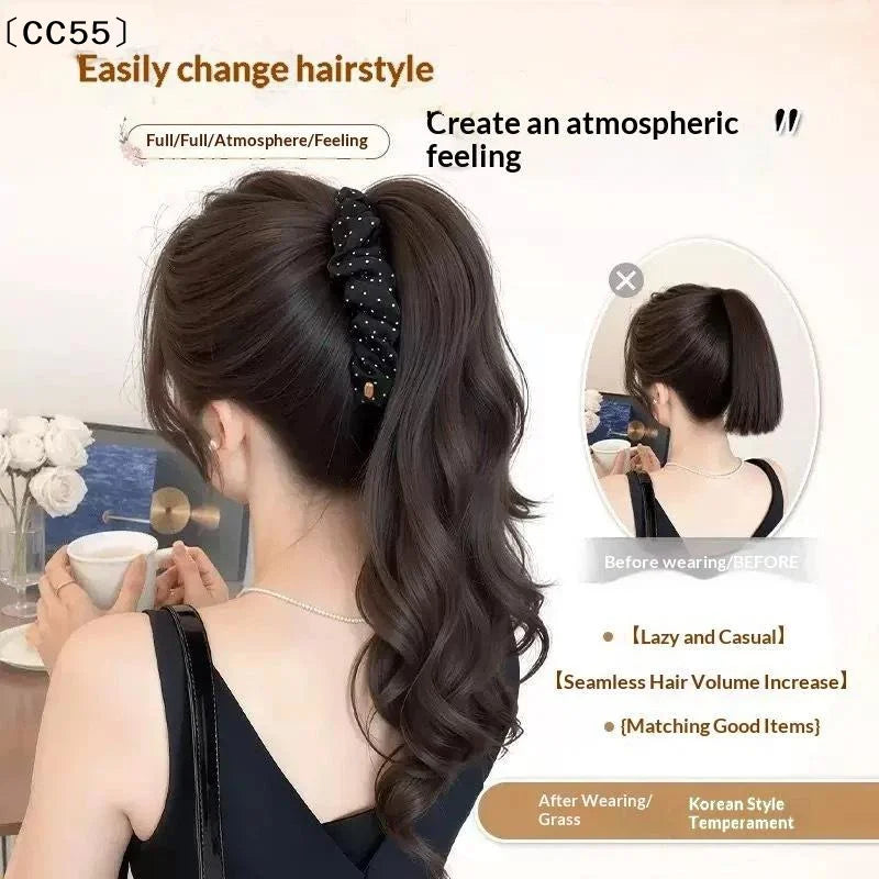 Claw Clip Ponytail Extension – Deep Wave Volume & Thickness Clip-On Hair Extension Qst