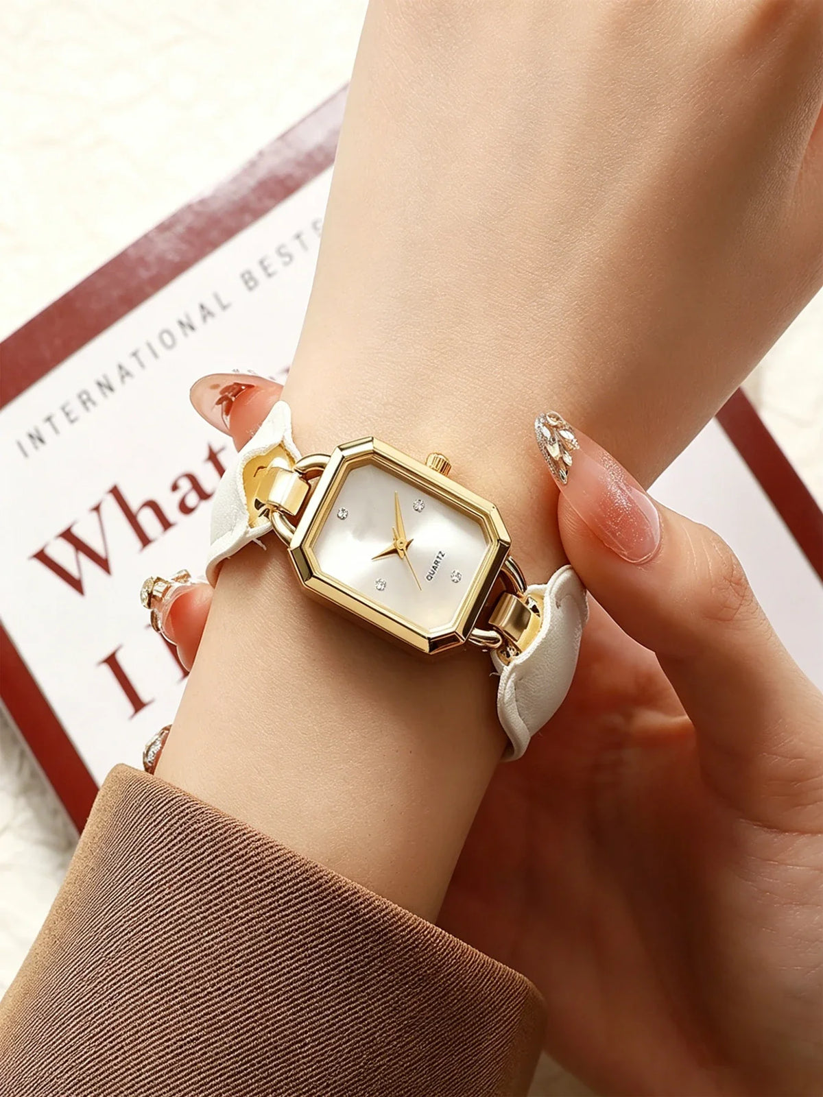 Mirad Women's 5-Piece Square Bracelet Quartz Watch Set Bracelet Watch Set Qme