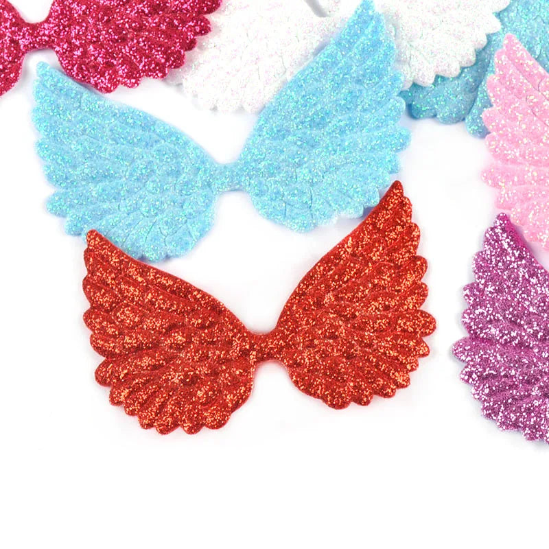 Glitter Wing Patches for Headwear, DIY Crafts & Scrapbooking Craft Patches Qme