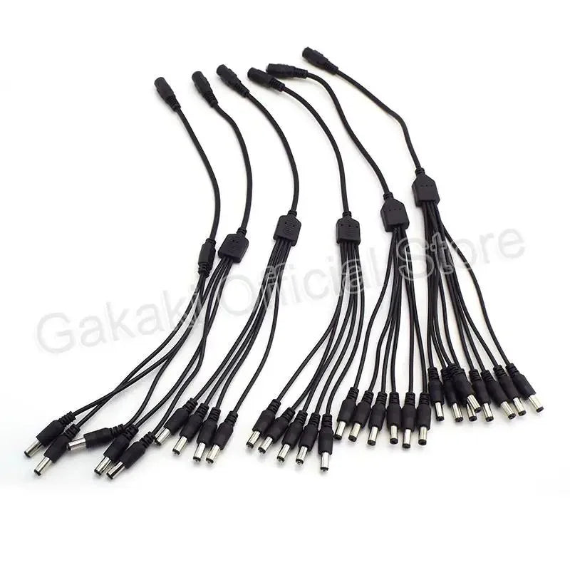 DC 5.5x2.1mm Y Splitter Cable 1-to-2 Power Adapter | Qme DC Power Splitter Cable Qme