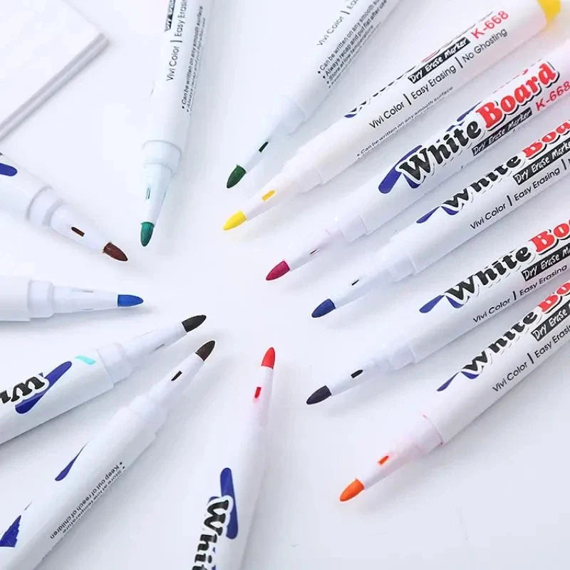 Washable Watercolor Marker Pen Refill Set – 12 Colors Marker Pen Refill Set Qme