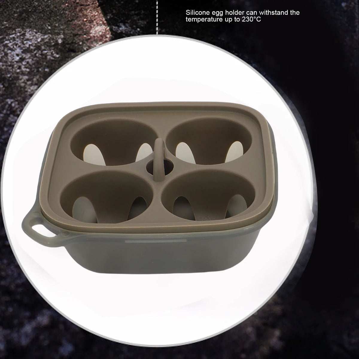 4-Grid Shockproof Egg Container for Camping & Picnic Egg Storage Container Qst